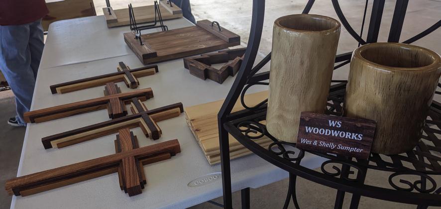 A wide variety of products, including handmade wood crafts, were available at the monthly Dublin Market Days Saturday, Oct. 17. The market is held the third Saturday from 9 a.m. to 1 p.m. at the pavilion at City Park. Paul Gaudette | Citizen staff photo