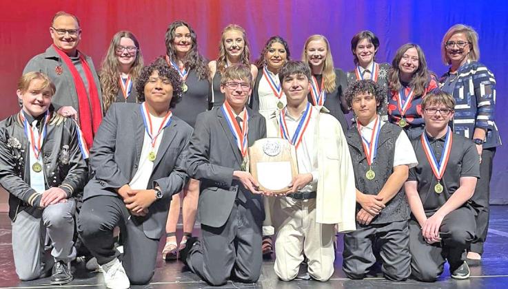 The Dublin High School One Act Play is advancing to Area after placing second in Bi-District competition at Graham last weekend with their production of “A Monster Calls.”Other awards picked up by the team included: Best Actor (Ryan DiCiccio), All-Star Cast (Elizabeth Reed and Patience Cutler), Honorable Mention Cast (Jeffery Cervantes) and Tech Award (Jenna Ary). They will compete in Area on April 1 at Clyde. Director for the production is Pam Kasinger with assistance by Stacy Smith. | submitted photo