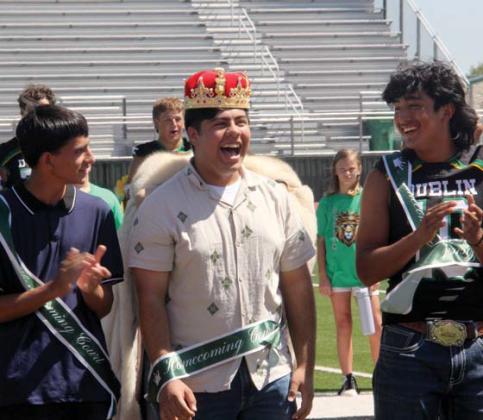 Homecoming King Diego Vargas reacts to finding out he was selected as king at the Friday, Sept. 20 Community-wide Pep Rally held at Cervetto Field. For more Homecoming photos see A8 and our Facebook page. Wyndi Veigel-Gaudette | Citizen staff photo