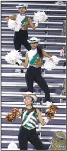 Dublin Dandi-Lion, band and cheerleaders rooted for the Lions at Liberty Hill Friday, Sept. 22. Paul Gaudette | Citizen staff photo