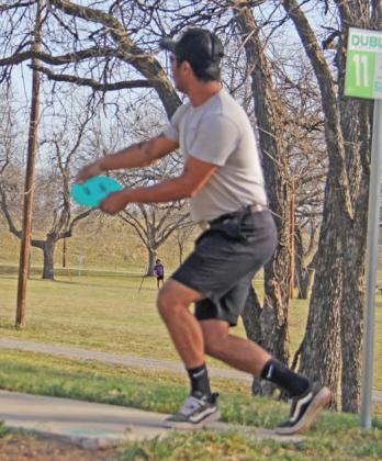 Visitors to Dublin City Park Saturday, March 22 witnessed some high flying fun as the Dublin Disc Golf Club hosted their annual Shamrock Shootout. The event drew players from all over to fling frisbees on the city’s course. For more photos see the Dublin Citizen Facebook page. Paul Gaudette | Citizen staff photos