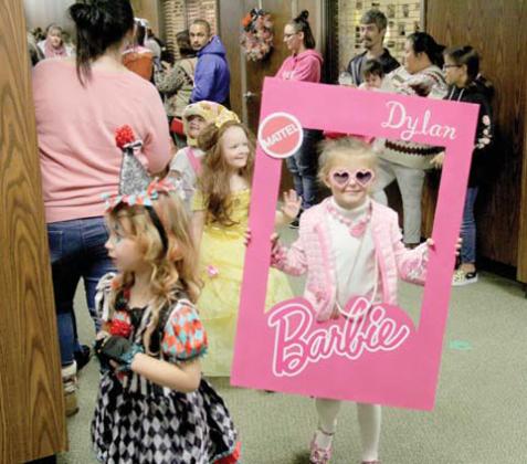 Barbie, otherwise known as Dylan Stone, enjoys the annual Spook Parade at Dublin Elementary School. Wyndi Veigel | Citizen staff photo
