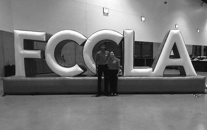 Right, Dublin High School National FCCLA Qualifier Angie Flores and former national FCCLA contestant Ayush Patel enjoy time in San Diego at the National Convention in June. Submitted photo