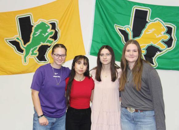 10th Grade Class Officers Reporter Kassandra Rodriguez, Treasurer Nomi Thompson, Vice President Emma Mitchell, President Cassidy Adair