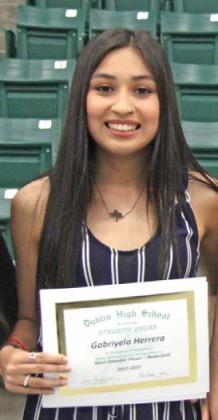 Basketball MVP Gabriyela Herrera