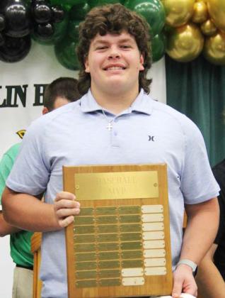 Baseball MVP Cooper Pickett (also Mr. Team Defense Football)
