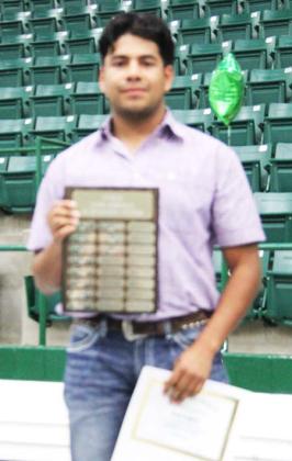 Outstanding Pitcher Jose Lopez See full Athletic Banquet photos on the Dublin Citizen Facebook page!