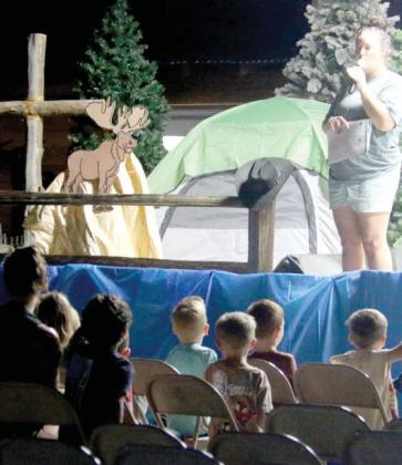 Kids are welcomed with an assembly at Double N Cowboy Church’s VBS.