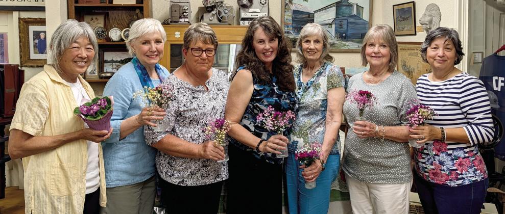 New officers for the Dublin Woman's Thursday Club for 2026-'28 include from left: President Denise Weems, Vice President Patty Hurst, Recording Secretary Janet Pino, Treasurer Dana Herod, Censor Mary Howard, Reporter DJ Klutts, Engineer Edilsia Jimenez, Corresponding Secretary Leta Sage and Parliamentarian Fran Jurney (not pictured). Courtesy photo
