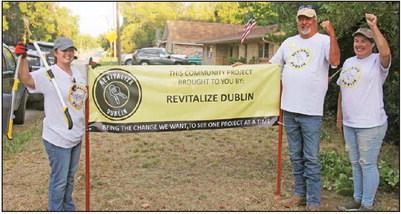 The founders of Revitalize Dublin are from left, Lori Beggs, Rod McNeal and Carmen Andersen. Anyone interested in volunteering with the group is encouraged to reach out via Facebook to ‘Revitalize Dublin TX’. Paul Gaudette | Citizen staff photo