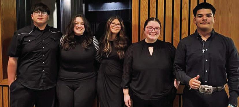 These students got to perform in Region Jazz Bands. David Nava and Keighly Lewis performed in Jazz I, while Kimila Gonzalez, Morgan Keith and Hunter Johnson performed in Jazz 2. Courtesy photo