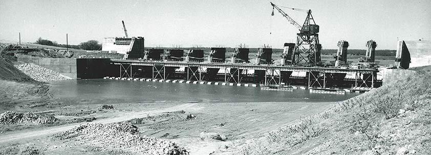 The construction of Proctor Dam began in June of 1960 and was completed in 1963. The cost of the project was $14,500,467.73 dollars. Submitted photo