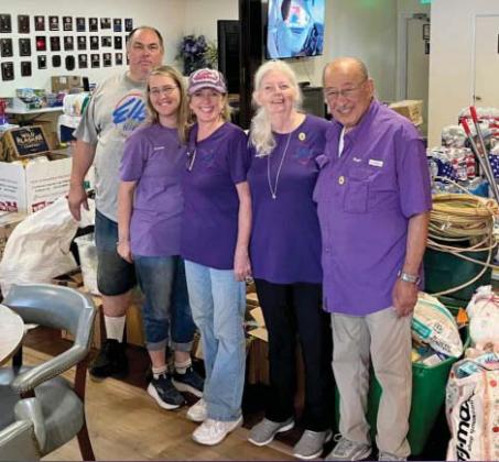 A load of donations successfully make it to the Elks Lodge in Kerrville to aid with disaster relief from recent floods. Throughout last week donations were gathered from the Dublin community in conjunction with the Stephenville Area Elks Lodge, Young Patriots, Lori Beggs and many others. More than $2,600 in cash donations and gift certificates was also presented to the Kerrville lodge who expressed gratitude for the donations. Submitted photo