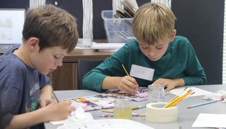 Kids and adults got to show their skills in a watercolor camp at the Dublin Public Library July 8-11 led by Sarah Svadlenka in conjunction with summer reading. Artists got to try their hand several different subjects including ducks. Wyndi Veigel-Gaudette | Citizen staff photos