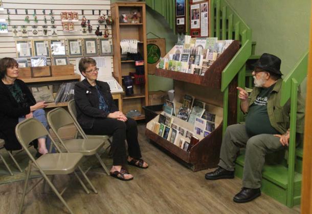 David Thompson, an Irish storyteller, entertains guests at Things Celtic, Saturday, March 16 for St. Patrick’s Day.