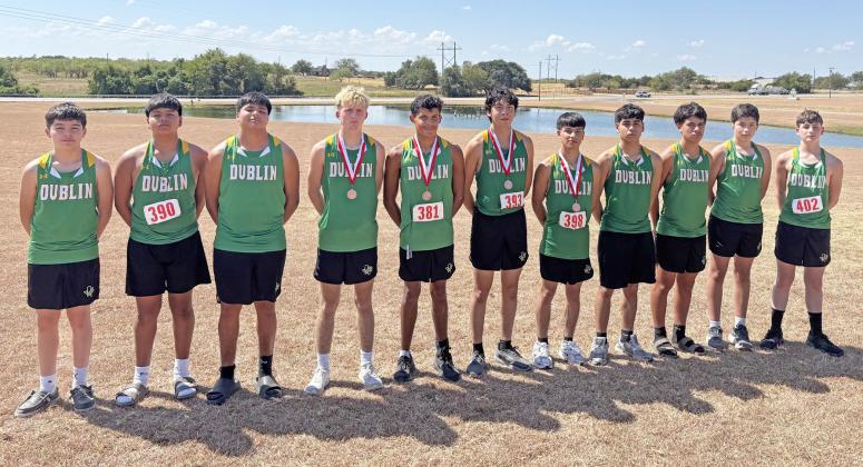 The varsity Dublin Lions and Lady Lions cross country teams took first and third place respectively at the Sept. 1 Hico invitational meet. Wes Grisham | submitted photos