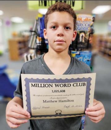 Students make million word milestones