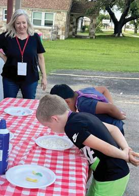 Calvary Fellowship hosted an actionpacked bible school of food truck fun as kids competed in events like water relays and pie eating races June 11-- 14. There was also a free swim night on the last day. | Submitted photos