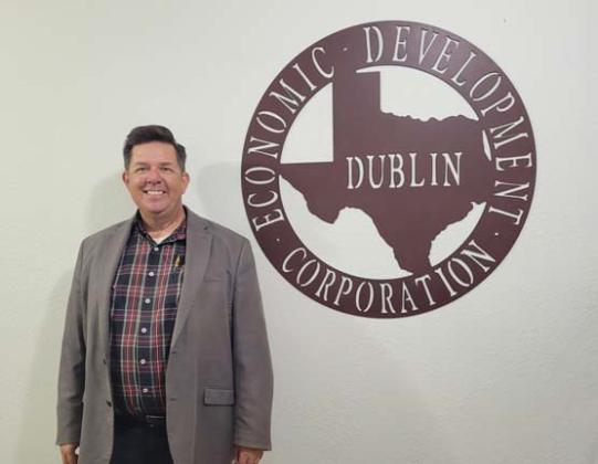 Noah Cullis was recently hired as executive director for the Dublin Economic Development Corporation. His office is inside the Blackjack Office Center in downtown Dublin. Wyndi Veigel-Gaudette | Citizen staff photo