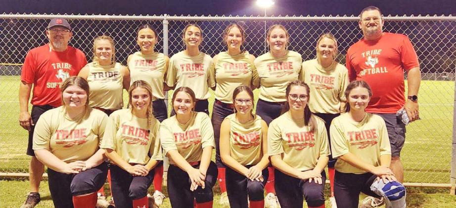 Several Dublin Lady Lions and local athletes were extra tired when practices started July 31. Cassidy Adair, Jaylee Black and Olivia Salyer joined athletes from other local towns in the Texas Tribe softball team as they competed in the Midnight Madness tournament at San Angelo. Teams played all night on July 29-July 30. The Tribe had 2 wins and 4 losses. One of the wins was a 3-1 victory against the team that eventually won the tournament. | submitted photo