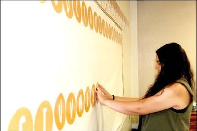 Wyndi Veigel | Citizen staff photo Maricarmen Pantoja who was previously the attendance clerk at Dublin Elementary School prepares her classroom as a first year teacher. “I fell in love with the school. I’m excited to start teaching at DISD,” she said. As the new school year starts, she said she excited to love her students, nurture them and of course, teach them.
