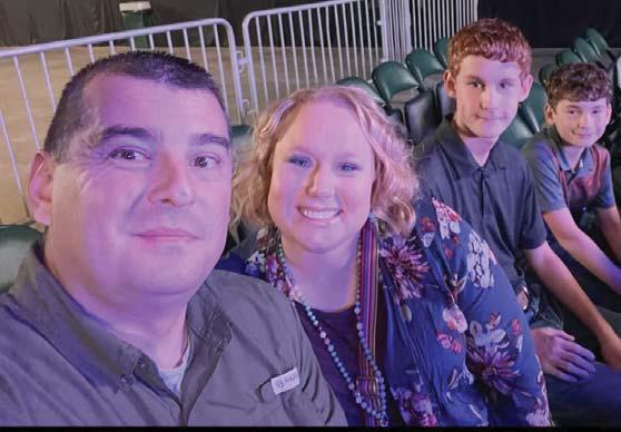 Stephanie Mendez with her husband Bobby and their sons Jace and Luke