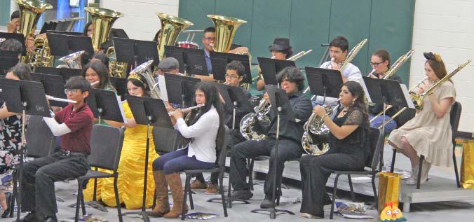 Parents and Dublin ISD band fans could see mouse ears and even a princess during the spring concert Thursday, May 11 at the Dublin Secondary school gym. The apparel fit some Disney-inspired selections played near the end of the concert to celebrate the band heading to Walt Disney World this week where they will have fun and participate in a clinic to record a piece of a Disney score that will be put on top of a classic Disney scene. See more photos on page B2. Paul Gaudette | Citizen staff photo