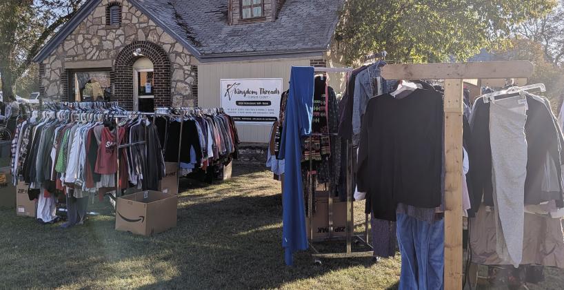 Tons of winter clothing sits out waiting on community members in need to gather items at Kingdom Threads annual Winter Clothing Drive Friday, Nov. 7 and Saturday, Nov. 8. Paul Gaudette | Citizen staff photo