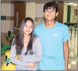 Freshman Representatives Samantha Martinez, Miguel Martinez