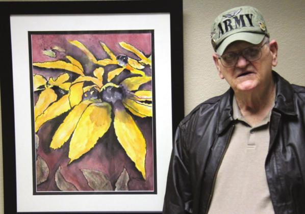 Vet unveils watercolor works