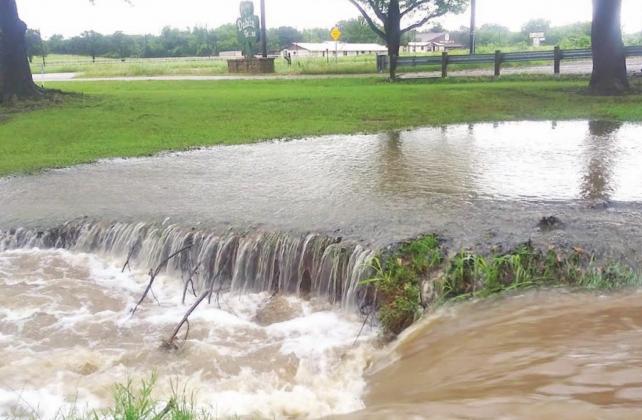 The consistent rainfall started