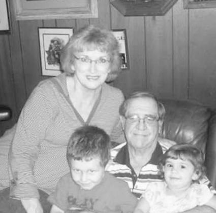 Glenda Hargrove and her late husband Donald, pictured with grandchildren