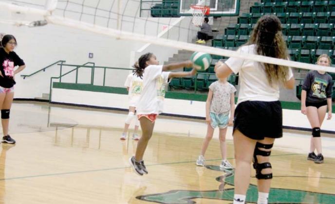 Lady Lions bump up practice