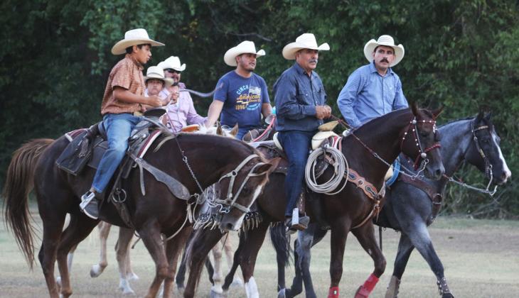 Horseback riders enter the City Park at the end of last year’s cabalgata trail ride. This year’s Hispanic Heritage Festival in Dublin will be held Saturday, Sept. 19. Citizen file photo