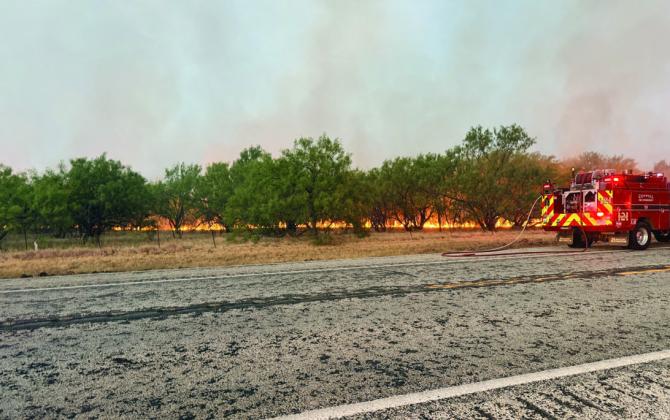 Numerous fire departments have aided with fighting the Ross Fire in Palo Pinto and Jack Counties. Submitted photo