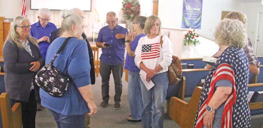 The community was invited to a patriotic moment of prayer