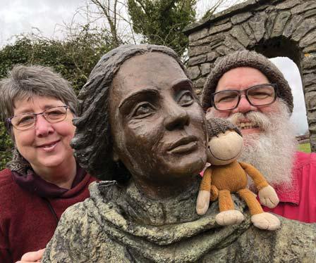 Orion Gallagher and Lenora Davidson along with Mr. Monkey enjoy a trip to Ireland.