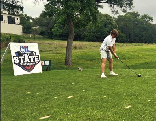 Lingleville golfer Brody Hurt plays in the state golf tournament in LeanderApril27-28. Courtesy photo