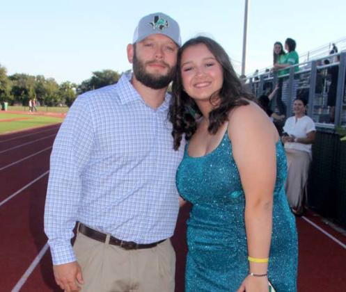 Wyndi Veigel-Gaudette | Citizen staff photo Freshman Class Representative Keighly Lewis and her dad Curtis Lewis.