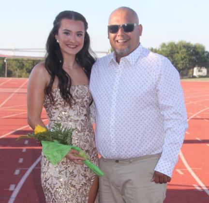 Queen Candidate Emma Vargas and her dad, Blas ‘Junior’ Vargas. Wyndi Veigel-Gaudette | Citizen staff photo