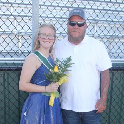 Queen Candidate Summer Anderson and her dad, Marcus Anderson. Wyndi Veigel-Gaudette | Citizen staff photo