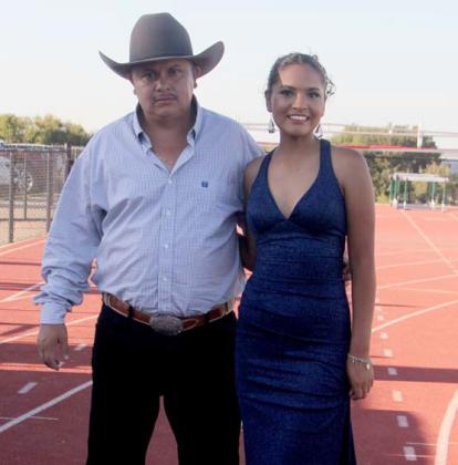Queen Candidate Isabella Velazquez and her dad, Saul Velazquez. Wyndi Veigel-Gaudette | Citizen staff photo