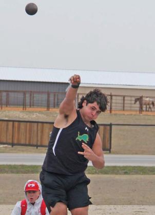 Paul Gaudette | Citizen staff photo Dublin JV Lions Hudsen Joslin (above) and Jayden Balvantin (right) go for gold at the track meet.
