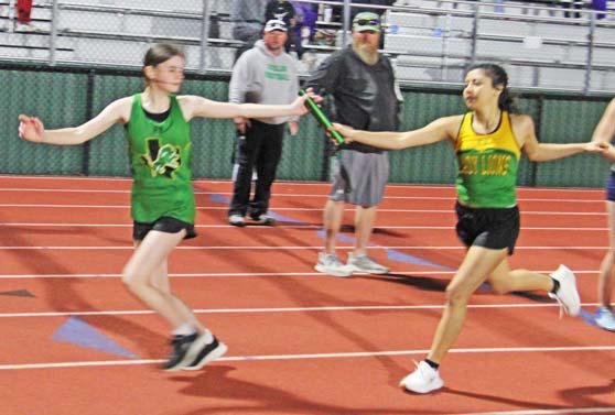 DHS tracksters medal at home