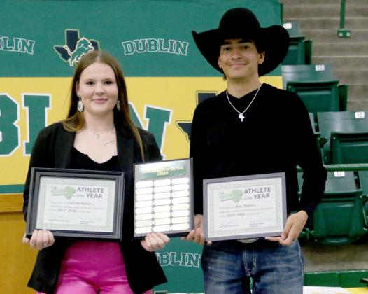 Dublin Citizen Athletes of the Year Cassidy Adair and Alex Teten