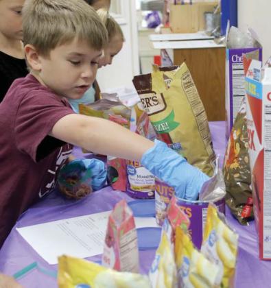 The Dublin Public Library (along with the Erath County AgriLife Extension Agency) hosted a Eat a Rainbow event Wednesday, June 11. Kids in attendance were invited to blend a smoothie by bike power as they pedalled to mix the ingredients. They also made their own colorful and healthy bags of trail mix and colored pages of food items. Wyndi Veigel-Gaudette | Citizen staff photo