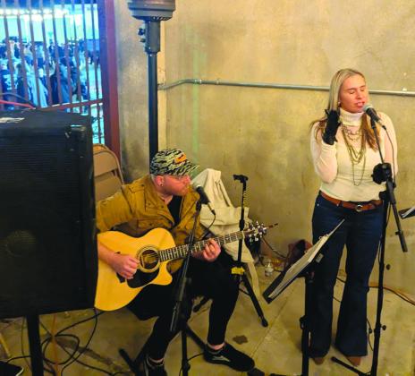 Lindsay Hightower performs at Doublin' In during the Cowboy Christmas festivities organized by the Dublin Chamber of Commerce Saturday, Dec. 6. Paul Gaudette | Citizen staff photo