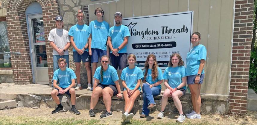 Members of the Go Serve ministry (with volunteers from the local area, South Dakota and Michigan) were connected with Kingdom Threads by Stephenville Christian Reformed Church for mission work last week. The volunteers built a new front wall for the clothing and more closet and helped sort and store a large amount of donations to help KT with donations. Cindy Standridge | Submitted photos