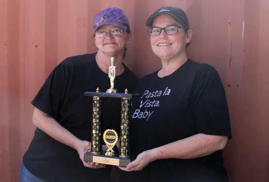 Legacy Estate Long Term Care team - Pasta La Vista - received the top Mac &amp;amp; Cheese dish for the second year in a row at The Big Cheese fundraiser for Big Brothers, Big Sisters Erath County. The duo made delicious garlic bread Mac &amp;amp; Cheese sandwiches. Wyndi Veigel-Gaudette | Citizen staff photo