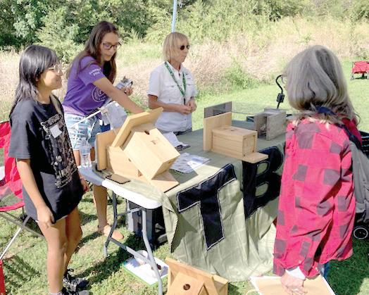 Kids enjoyed petting some turtles at Nature Fest